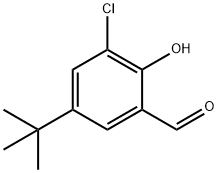 5-叔丁基-3-氯-2-羟基苯甲醛 结构式