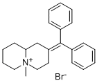 2H-Quinolizinium, octahydro-2-(diphenylmethylene)-5-methyl-, bromide,  trans- 结构式