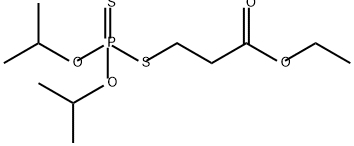 3-[(二异丙氧基硫磷基)硫基]丙酸乙酯 结构式