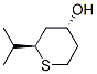 2H-Thiopyran-4-ol,tetrahydro-2-(1-methylethyl)-,trans-(9CI) 结构式