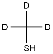 氘代甲硫醇-D3 结构式