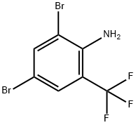 2-氨基-3,5-二溴三氟甲苯 结构式