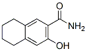 3-Hydroxy-5,6,7,8-tetrahydro-2-naphthalenecarboxamide 结构式