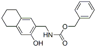 N-[(3-Hydroxy-5,6,7,8-tetrahydronaphthalen-2-yl)methyl]carbamic acid benzyl ester 结构式