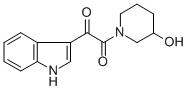 1-(1H-Indol-3-yloxoacetyl)-3-piperidinol 结构式