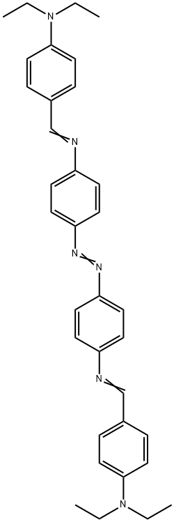 4,4'-Bis[[[4-(diethylamino)phenyl]methylene]amino]azobenzene 结构式