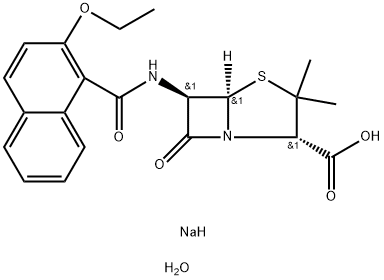 萘夫西林钠 结构式