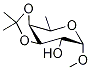 Methyl 6-Deoxy-3,4-O-isopropylidene-α-D-galactopyranoside 结构式