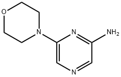 6-(4-吗啉基)氨基吡嗪 结构式