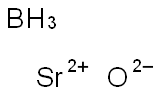 掺杂铕的硼锶氧化物 结构式