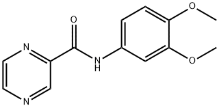 Pyrazinecarboxamide, N-(3,4-dimethoxyphenyl)- (9CI) 结构式