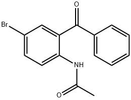 N-(2-苯甲酰基-4-溴苯基)乙酰胺 结构式