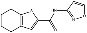 Benzo[b]thiophene-2-carboxamide, 4,5,6,7-tetrahydro-N-3-isoxazolyl- (9CI) 结构式