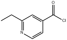4-Pyridinecarbonyl chloride, 2-ethyl- (9CI) 结构式