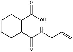 2-(烯丙基氨基甲酰基)环己烷-1-羧酸 结构式