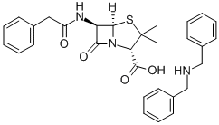 [2S-(2Α,5Α,6Β)]-3,3-DIMETHYL-7-OXO-6-[(PHENYLACETYL)AMINO]-4-THIA-1-AZABICYCLO[3.2.0]HEPTANE-2-CARBO 结构式