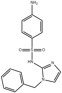 Benzenesulfonamide, 4-amino-N-(1-(phenylmethyl)-1H-imidazol-2-yl)- 结构式