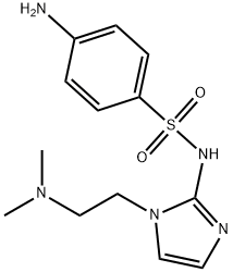 Benzenesulfonamide, 4-amino-N-(1-(2-(dimethylamino)ethyl)-1H-imidazol- 2-yl)- 结构式