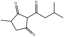 2-Isovaleryl-4-methylcyclopentane-1,3-dione 结构式