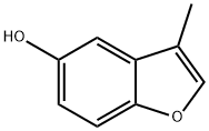 3-甲基-5-羟基苯并呋喃 结构式