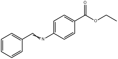 乙基4-[(苯基亚甲基)氨基]苯甲酸酯 结构式