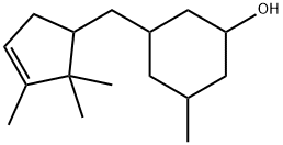 3-methyl-5-[(2,2,3-trimethyl-3-cyclopenten-1-yl)methyl]cyclohexan-1-ol 结构式