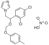 1-(2-(2,4-Dichlorophenyl)-2-((4-methylphenoxy)methoxy)ethyl)-1H-imidaz ole nitrate 结构式