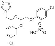 1-(2-(2-(4-Chlorophenoxy)ethoxy)-2-(2,4-dichlorophenyl)ethyl)-1H-imida zole nitrate 结构式