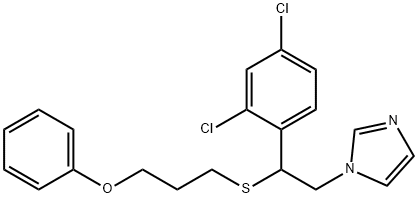 1-(beta-(Phenoxypropylthio)-2,4-dichlorphenaethyl)-imidazol [German] 结构式