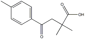 2,2-DIMETHYL-4-(4-METHYLPHENYL)-4-OXOBUTYRIC ACID 结构式