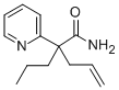 alpha-Allyl-alpha-propyl-2-pyridineacetamide 结构式