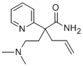 alpha-Allyl-alpha-(2-(dimethylamino)ethyl)-2-pyridineacetamide 结构式