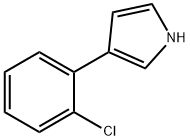 3-(2-氯-苯基)-1H-吡咯 结构式