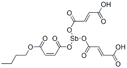 3,3',3''-[Stibinetriyltris(oxycarbonyl)]tris[(Z)-acrylic acid butyl] ester 结构式