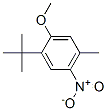 1-tert-Butyl-2-methoxy-4-methyl-5-nitrobenzene 结构式