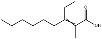 3-乙基-2-甲基-2-壬烯酸 结构式