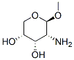 beta-D-Ribopyranoside, methyl 2-amino-2-deoxy- (9CI) 结构式