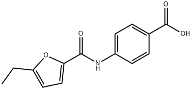 Benzoic acid, 4-[[(5-ethyl-2-furanyl)carbonyl]amino]- (9CI) 结构式