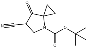4-BOC-6-氰基-7-酮基-4-氮杂螺[2.4]庚烷 结构式