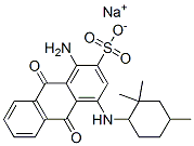 sodium 1-amino-9,10-dihydro-9,10-dioxo-4-[(2,2,4-trimethylcyclohexyl)amino]anthracene-2-sulphonate 结构式