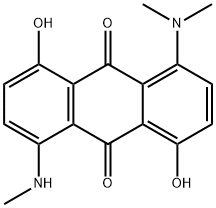1-(Dimethylamino)-4,8-dihydroxy-5-(methylamino)-9,10-anthracenedione 结构式