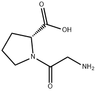 1-甘氨酰-D-脯氨酸 结构式
