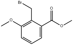 2-溴甲基-3-甲氧基苯甲酸甲酯 结构式
