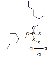 [(Trichloromethyl)dithio]thiophosphonic acid O,O-bis(2-ethylhexyl) ester 结构式