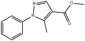 methyl 5-methyl-1-phenyl-1H-pyrazole-4-carboxylate 结构式