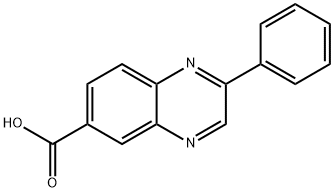 2-PHENYLQUINOXALINE-6-CARBOXYLIC ACID 结构式