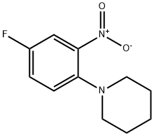 1-(4-氟-2-硝基苯基)哌啶 结构式
