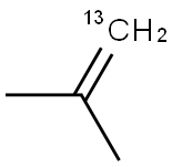 2-甲基-1-丙烯-1-<SUP>13</SUP>C 结构式