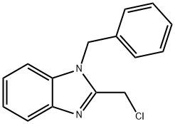 1-苄基-2-氯甲基-1H-苯并咪唑 结构式