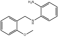 1-N-[(2-methoxyphenyl)methyl]benzene-1,2-diamine 结构式